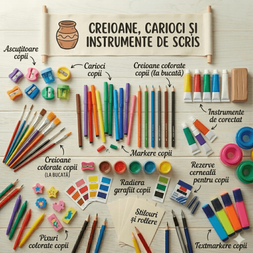 Creioane, carioci si instrumente de scris